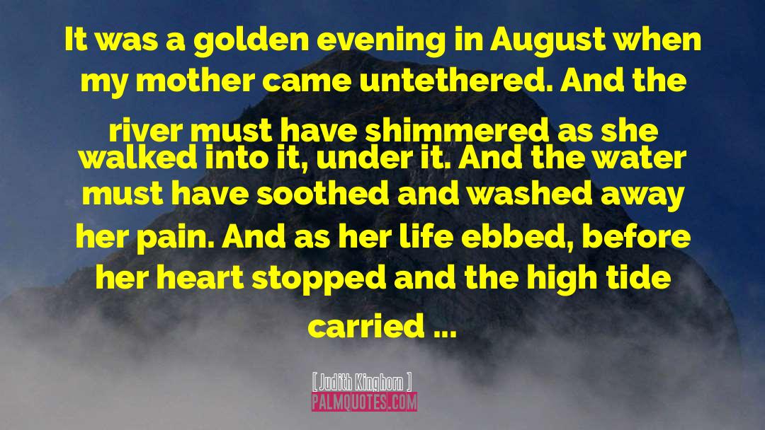 Judith Kinghorn Quotes: It was a golden evening