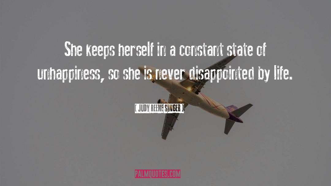 Judy Reene Singer Quotes: She keeps herself in a