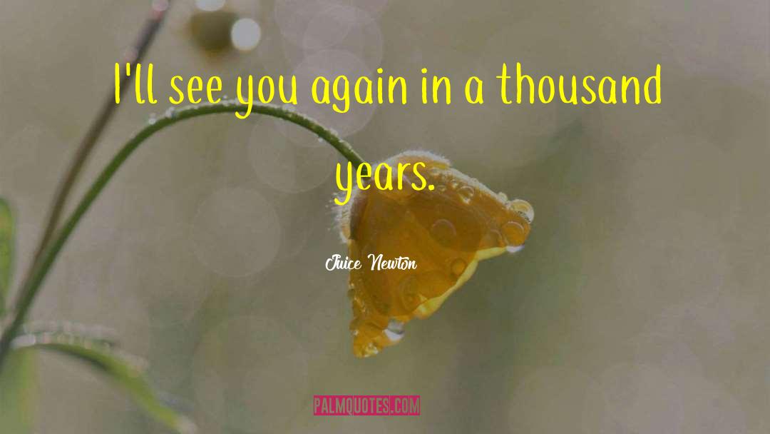 Juice Newton Quotes: I'll see you again in