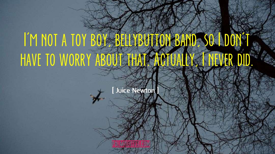 Juice Newton Quotes: I'm not a toy boy,