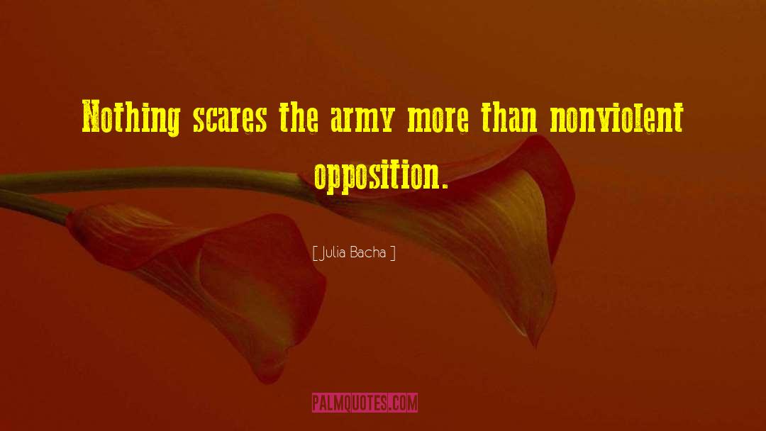 Julia Bacha Quotes: Nothing scares the army more
