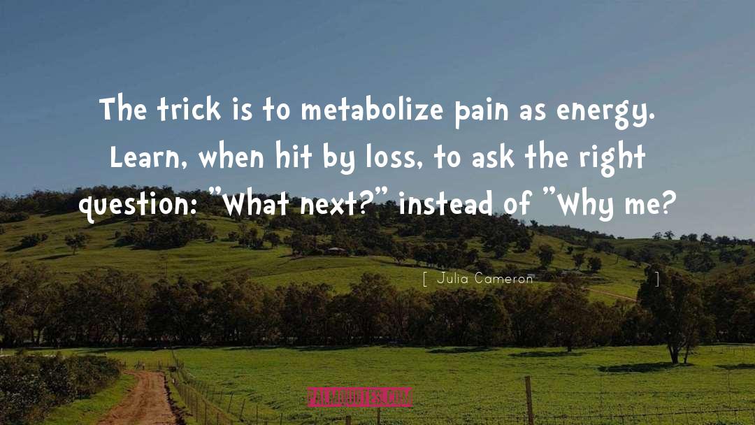 Julia Cameron Quotes: The trick is to metabolize