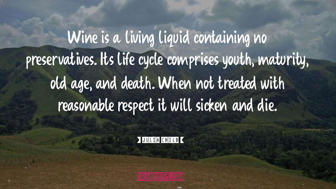 Julia Child Quotes: Wine is a living liquid