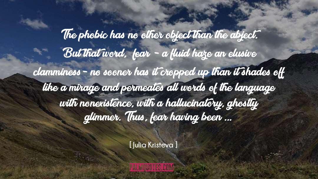 Julia Kristeva Quotes: The phobic has no other