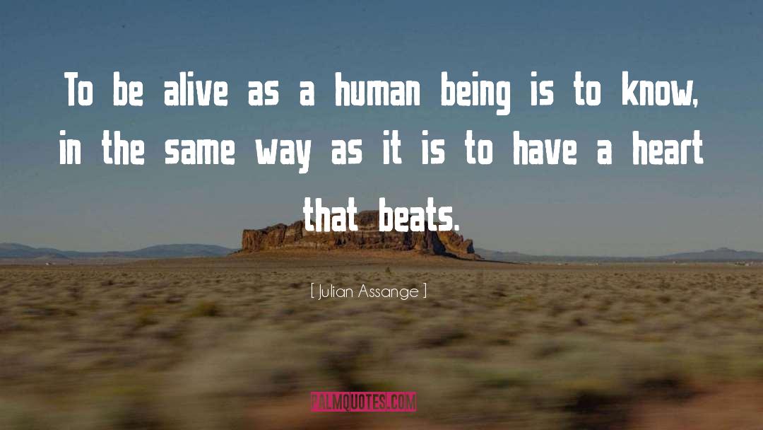 Julian Assange Quotes: To be alive as a
