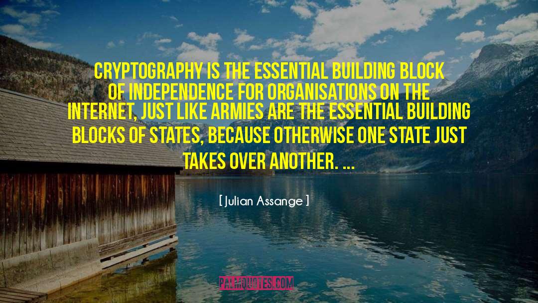 Julian Assange Quotes: Cryptography is the essential building