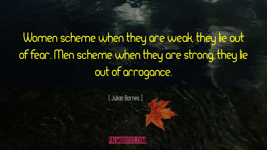Julian Barnes Quotes: Women scheme when they are