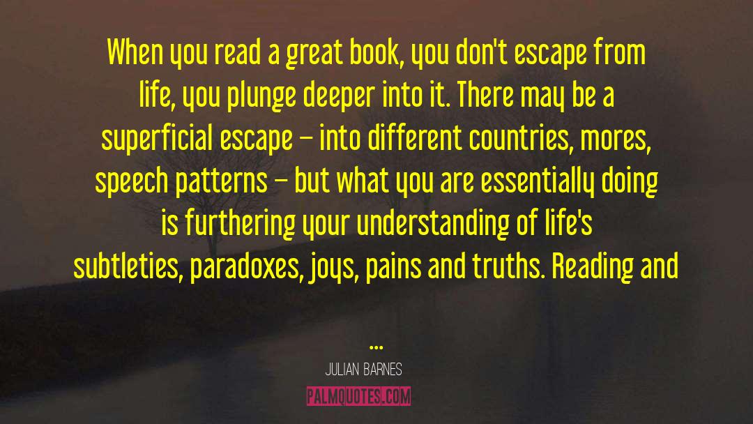 Julian Barnes Quotes: When you read a great