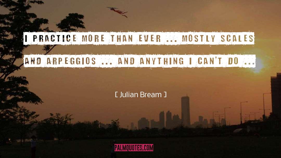 Julian Bream Quotes: I practice more than ever