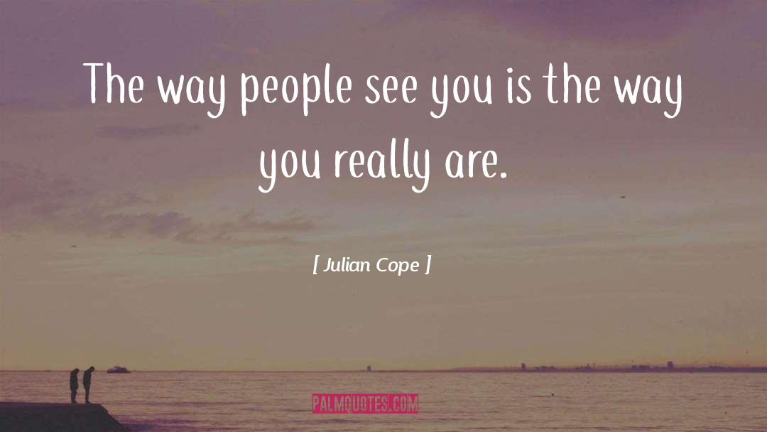 Julian Cope Quotes: The way people see you