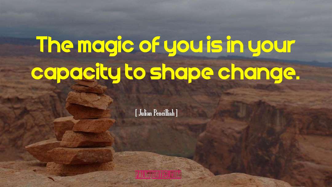 Julian Pencilliah Quotes: The magic of you is