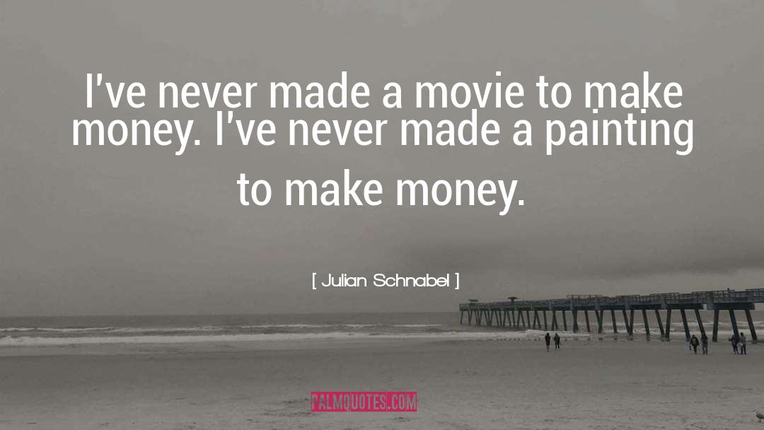 Julian Schnabel Quotes: I've never made a movie