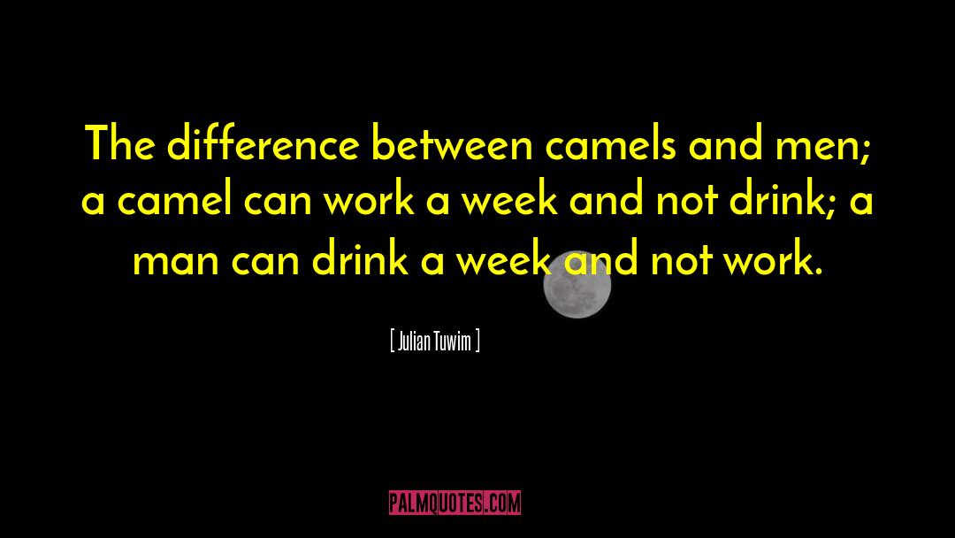 Julian Tuwim Quotes: The difference between camels and