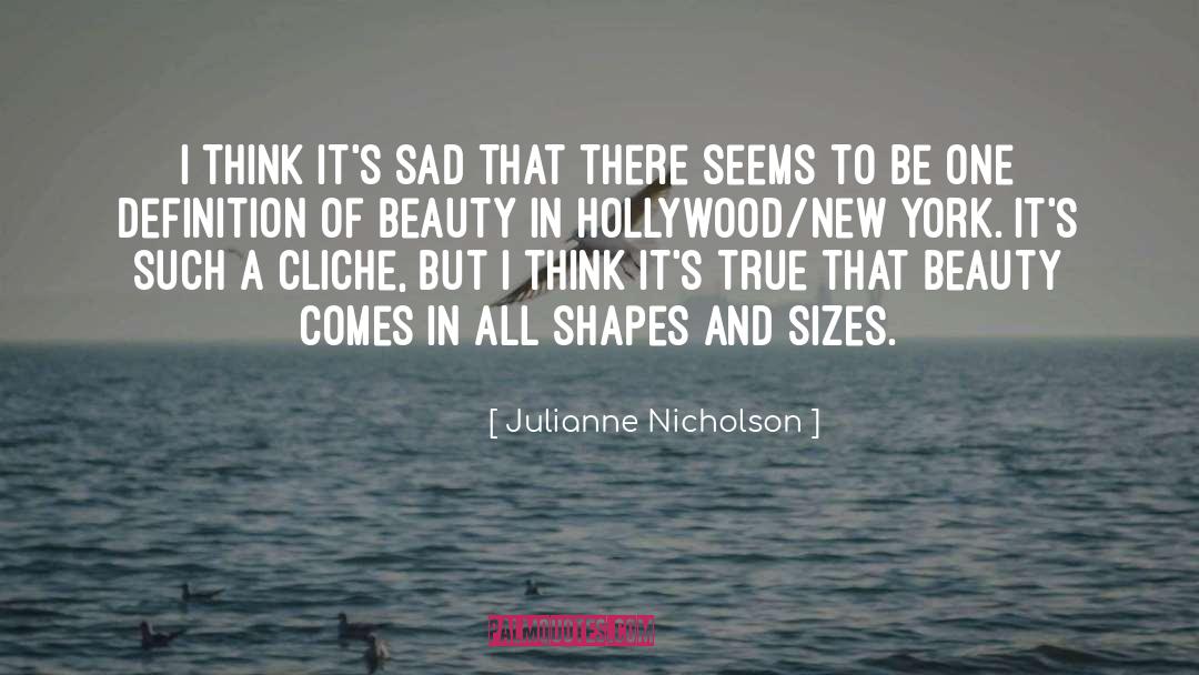 Julianne Nicholson Quotes: I think it's sad that