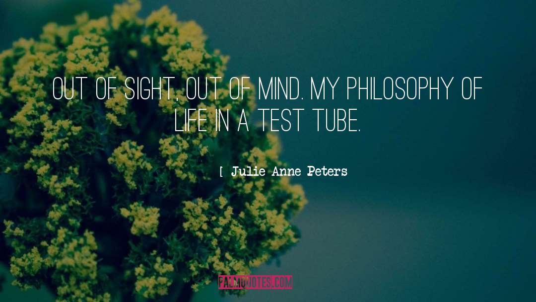 Julie Anne Peters Quotes: Out of sight, out of