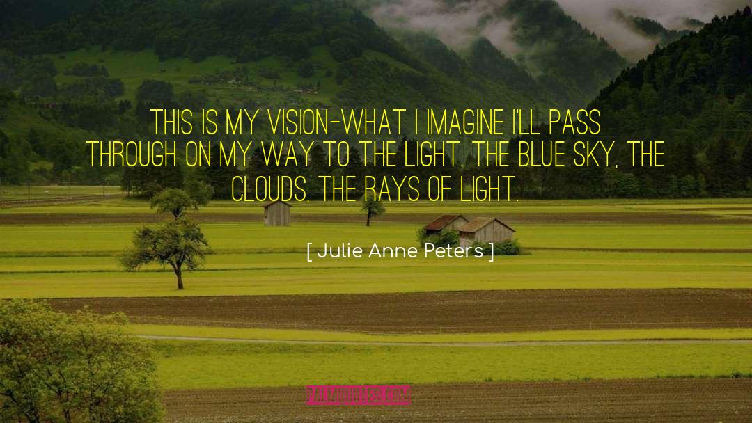 Julie Anne Peters Quotes: This is my vision-what I