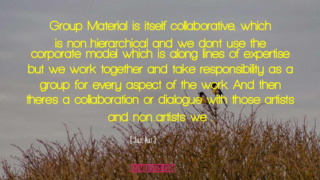 Julie Ault Quotes: Group Material is itself collaborative,