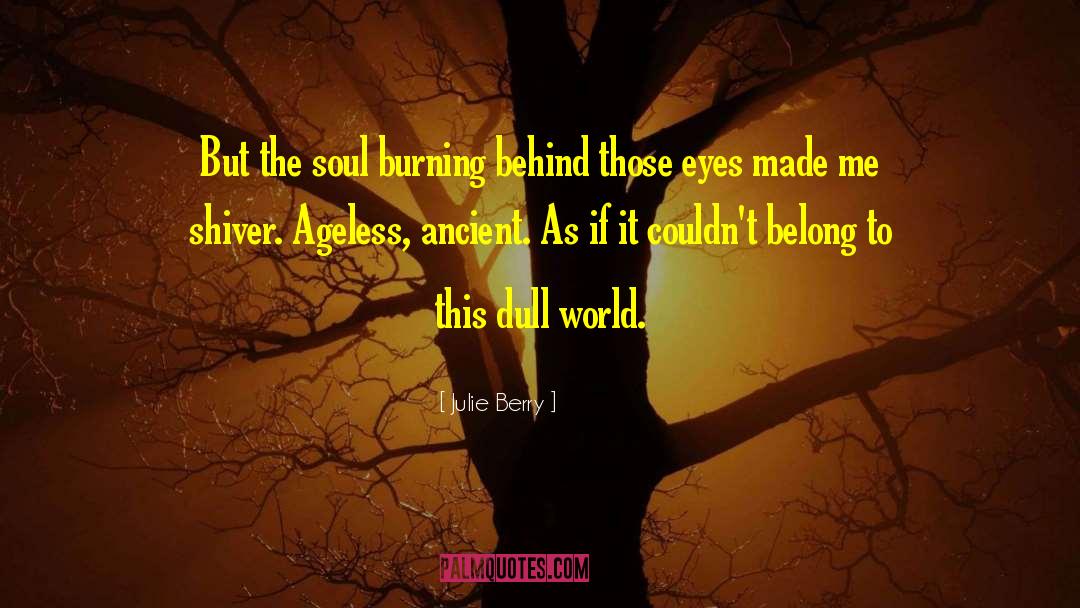 Julie Berry Quotes: But the soul burning behind