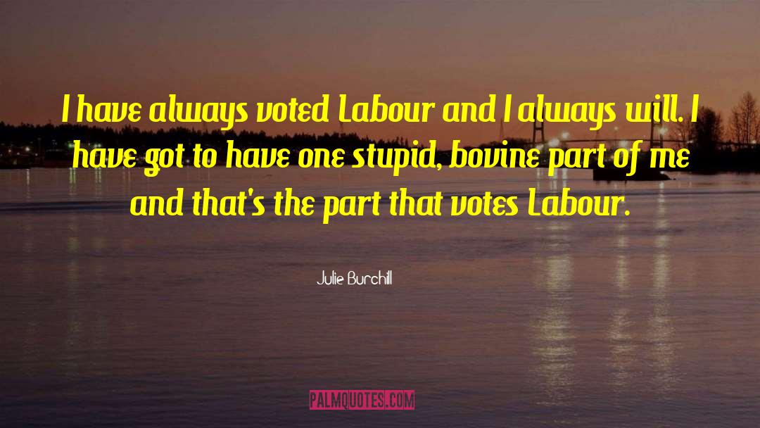 Julie Burchill Quotes: I have always voted Labour