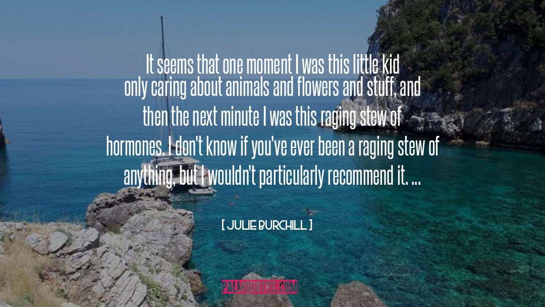 Julie Burchill Quotes: It seems that one moment