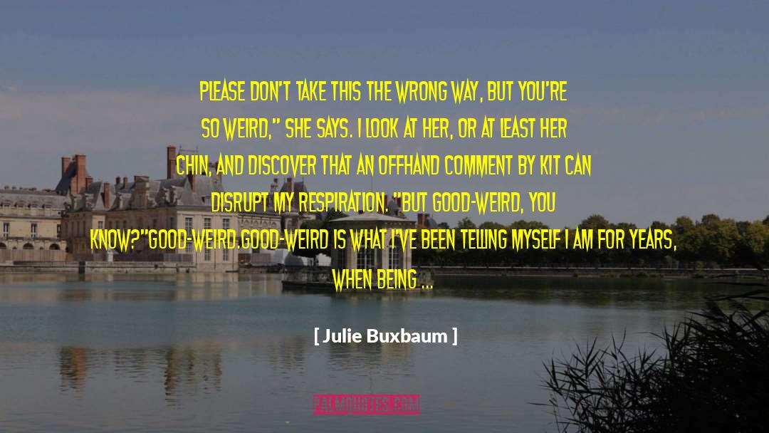 Julie Buxbaum Quotes: Please don't take this the