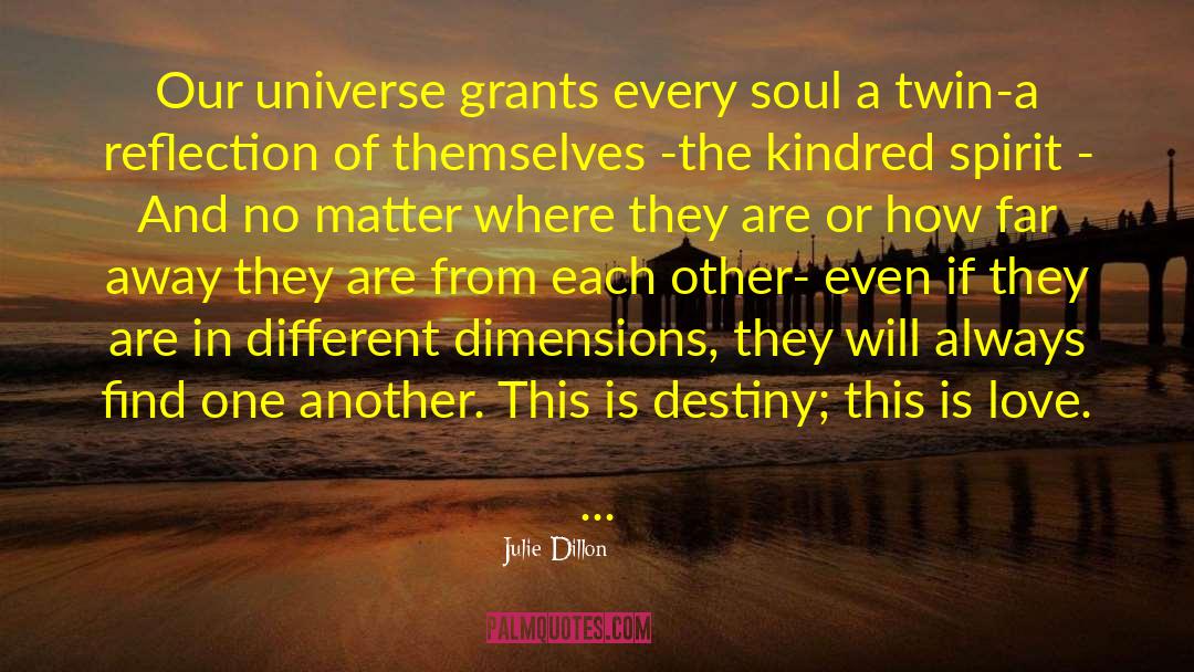 Julie Dillon Quotes: Our universe grants every soul