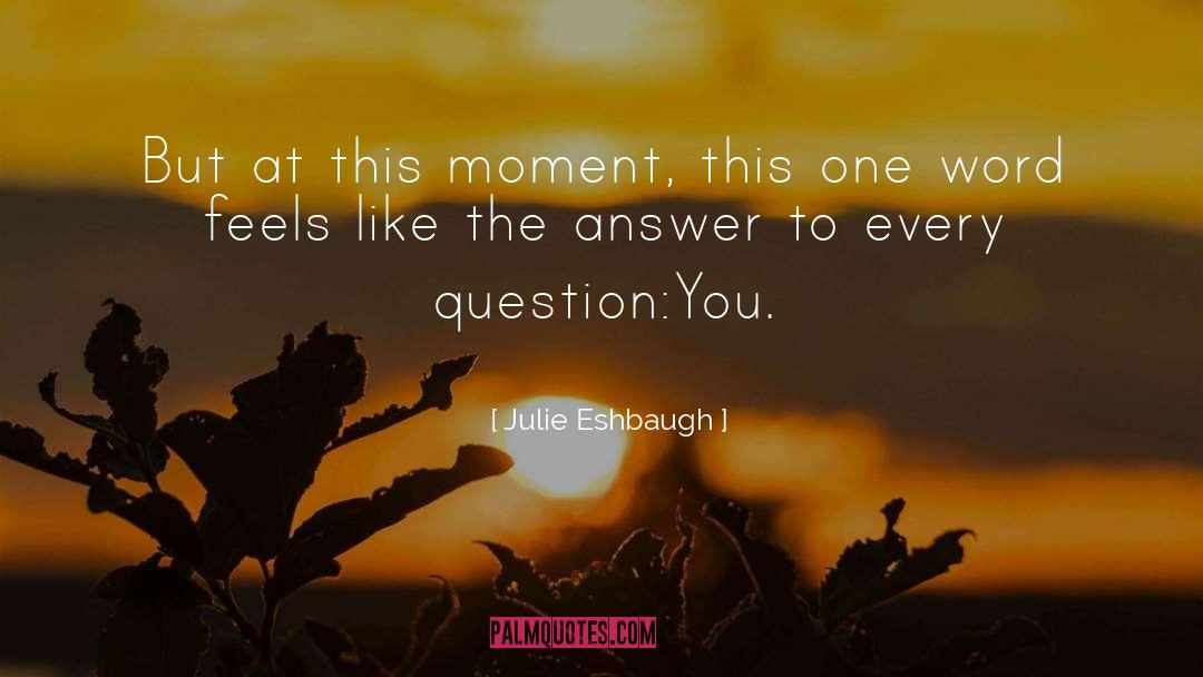 Julie Eshbaugh Quotes: But at this moment, this