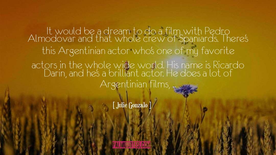 Julie Gonzalo Quotes: It would be a dream