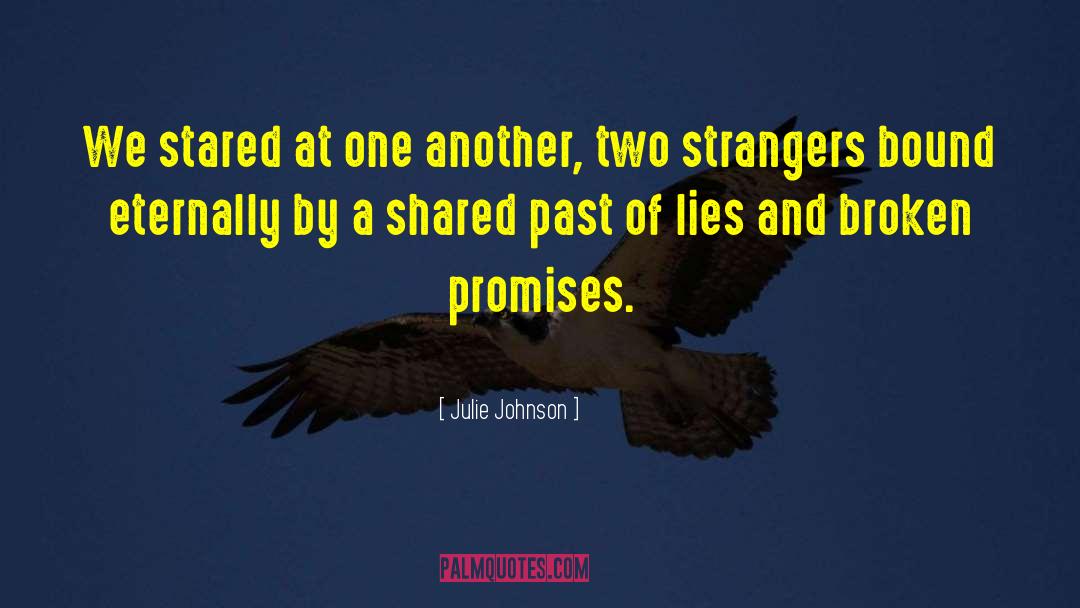 Julie Johnson Quotes: We stared at one another,