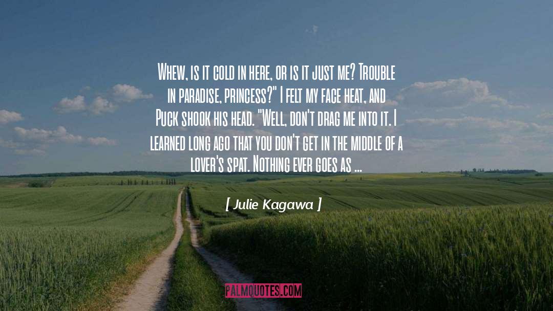 Julie Kagawa Quotes: Whew, is it cold in