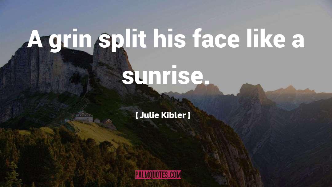 Julie Kibler Quotes: A grin split his face