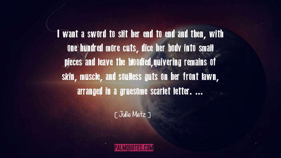 Julie Metz Quotes: I want a sword to