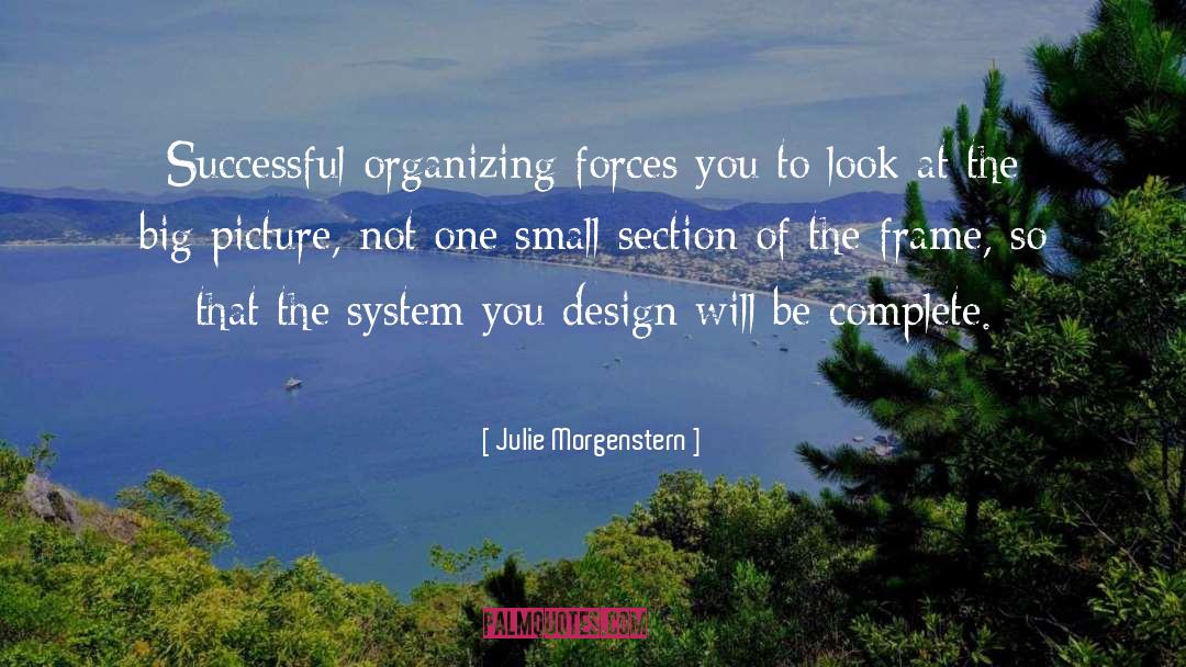 Julie Morgenstern Quotes: Successful organizing forces you to