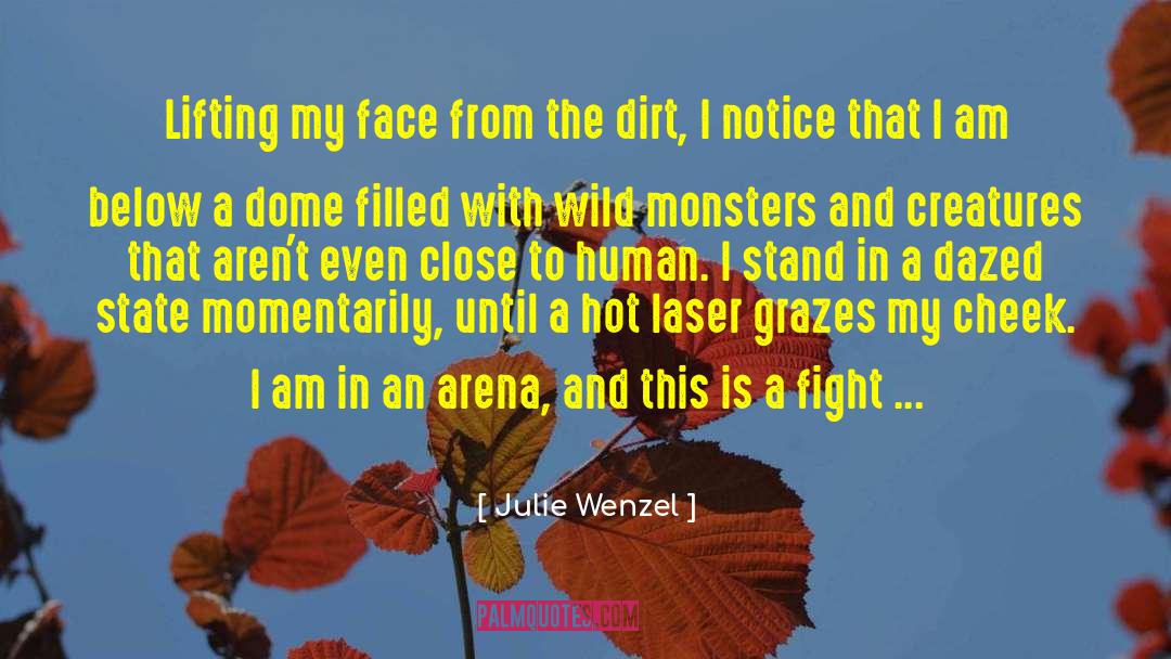 Julie Wenzel Quotes: Lifting my face from the