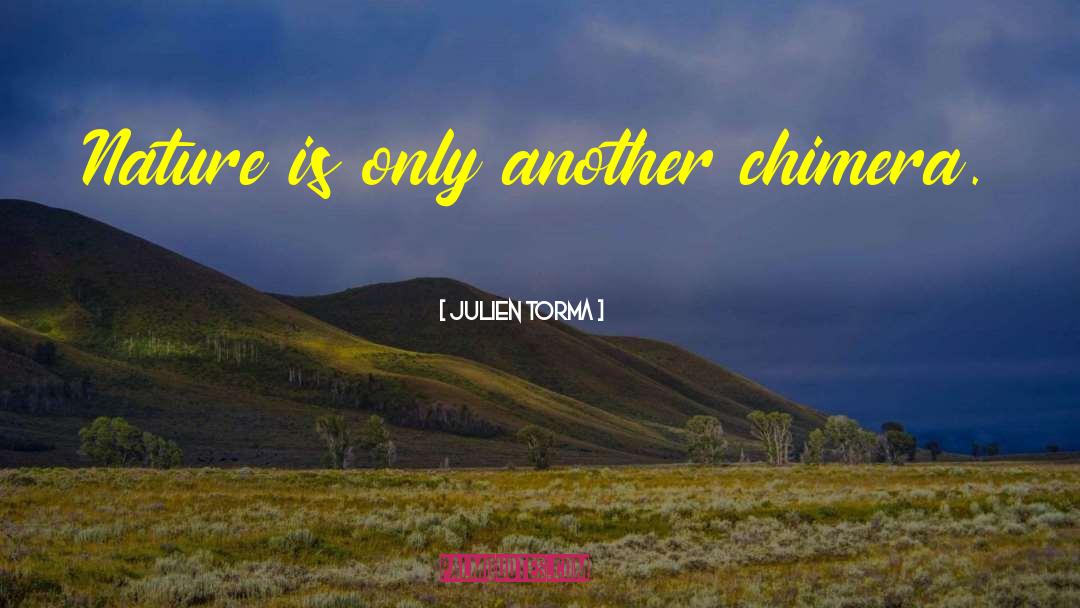 Julien Torma Quotes: Nature is only another chimera.