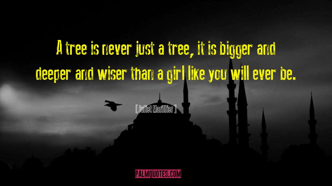 Juliet Marillier Quotes: A tree is never just