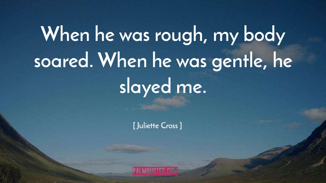 Juliette Cross Quotes: When he was rough, my