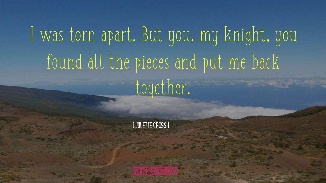 Juliette Cross Quotes: I was torn apart. But