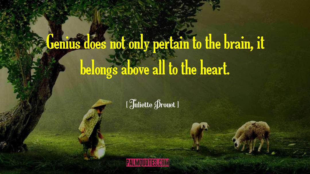 Juliette Drouet Quotes: Genius does not only pertain