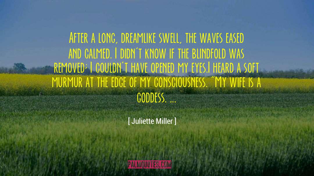 Juliette Miller Quotes: After a long, dreamlike swell,