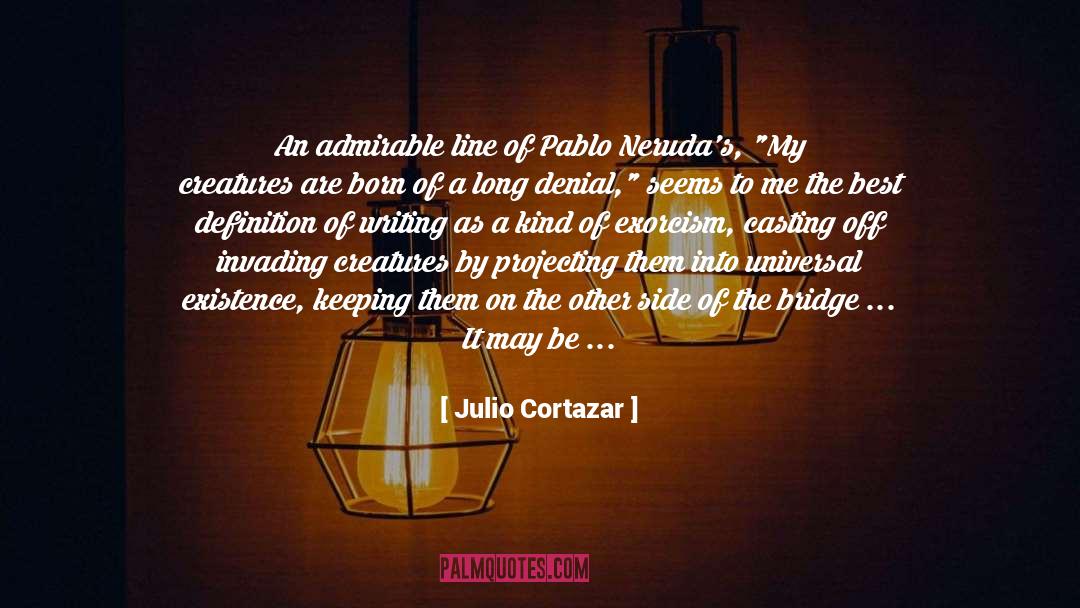 Julio Cortazar Quotes: An admirable line of Pablo