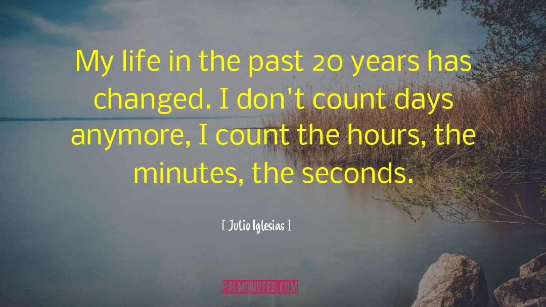 Julio Iglesias Quotes: My life in the past