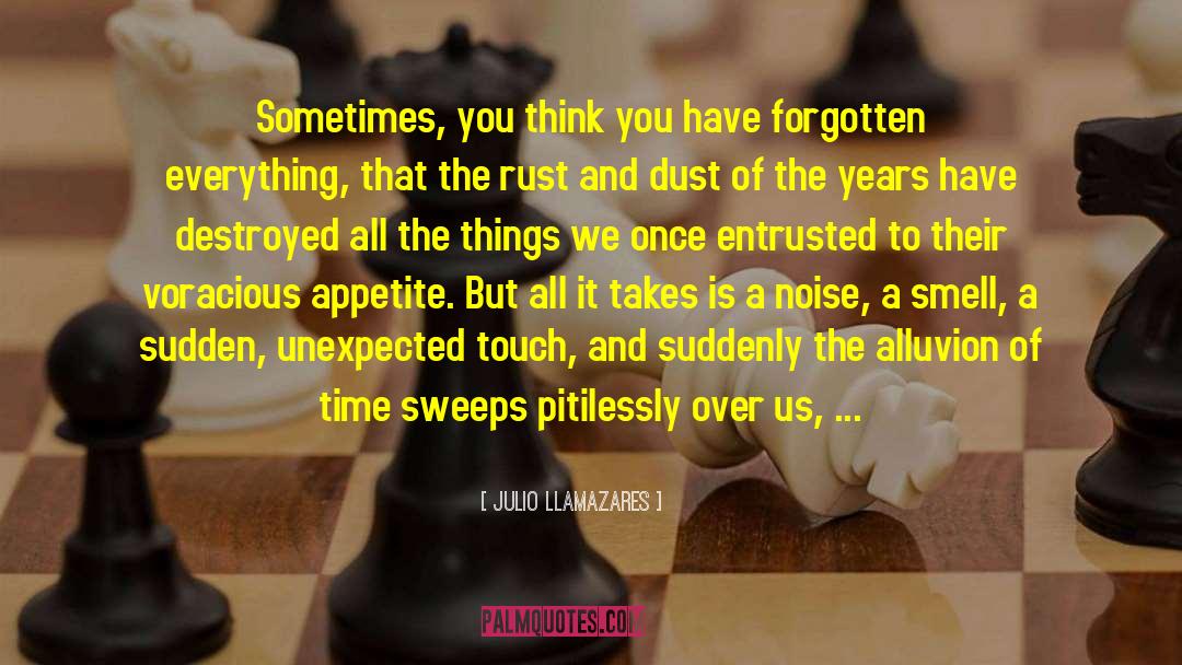 Julio Llamazares Quotes: Sometimes, you think you have