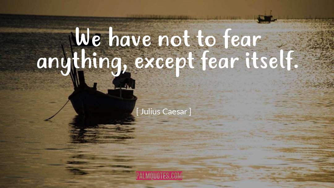 Julius Caesar Quotes: We have not to fear