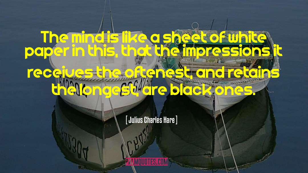 Julius Charles Hare Quotes: The mind is like a