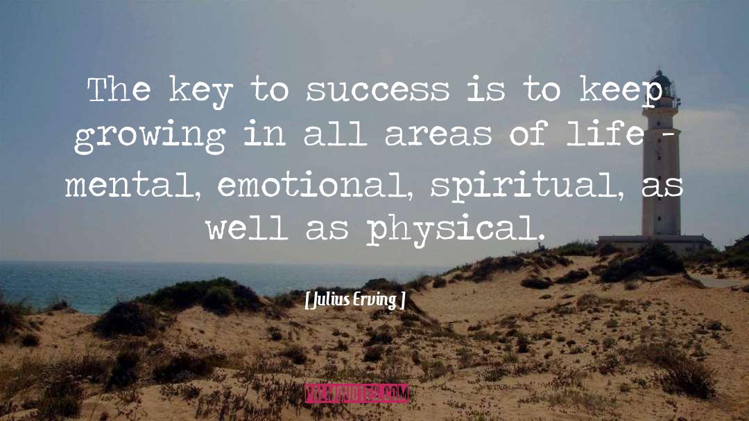 Julius Erving Quotes: The key to success is