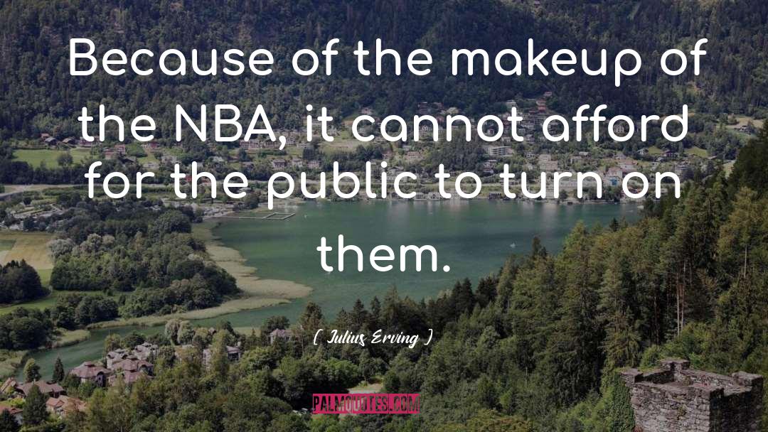 Julius Erving Quotes: Because of the makeup of