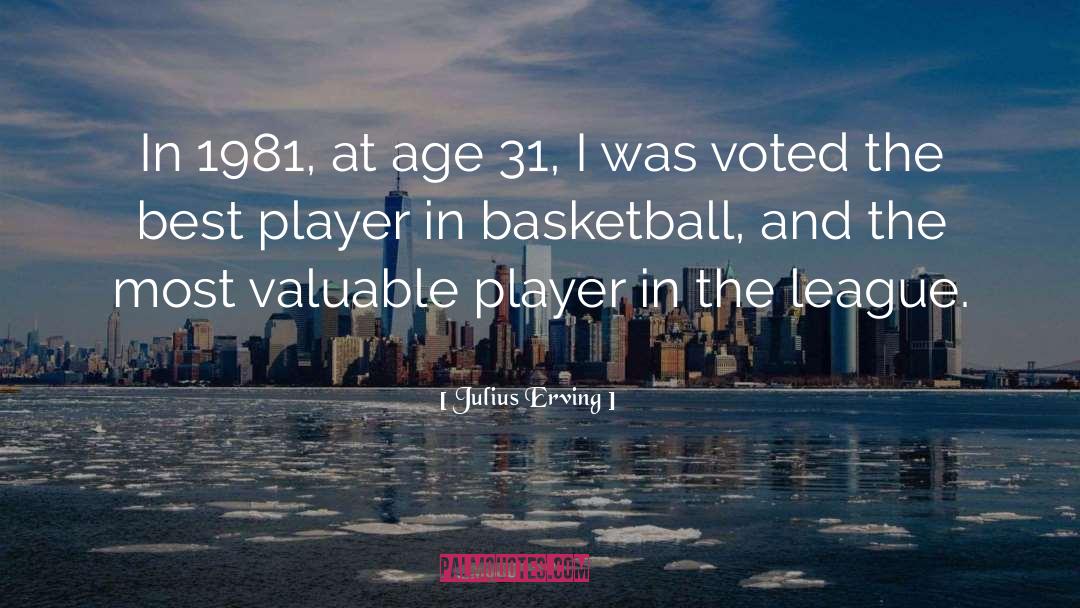 Julius Erving Quotes: In 1981, at age 31,