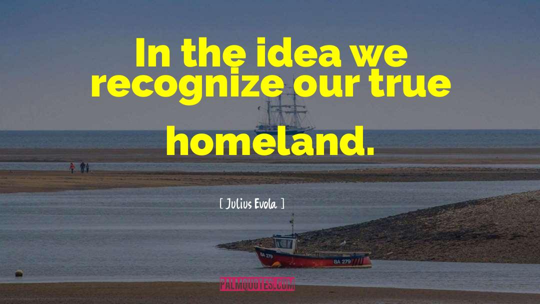 Julius Evola Quotes: In the idea we recognize