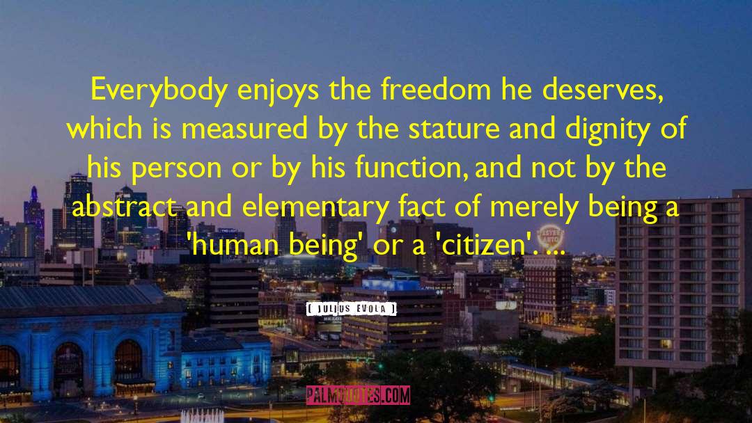 Julius Evola Quotes: Everybody enjoys the freedom he